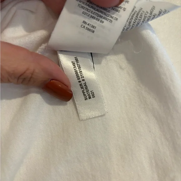 Ralph Lauren Women's US Open Logo Cotton Tee in Pure White XS - Picture 14 of 16